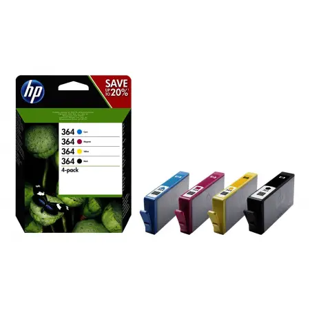 HP N9J73AE Zestaw HP 364 black/cyan/magenta/yellow