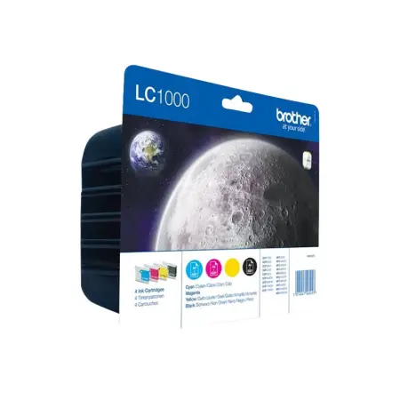 BROTHER LC1000VALBP Zestaw Brother LC1000 CMYK Blister Pack 500str DCP330C / DCP540CN / MFC5460C