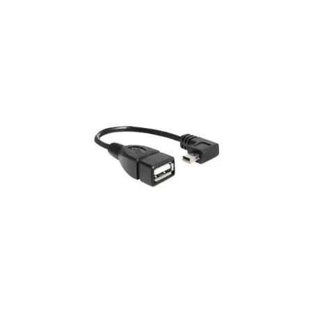 DELOCK 83245 Delock adapter USB mini kątowy 90 (M) > USB 2.0-AF OTG 16 cm