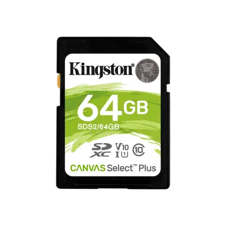 KINGSTON 64GB SDXC Canvas Select Plus 100R C10 UHS-I U1 V10