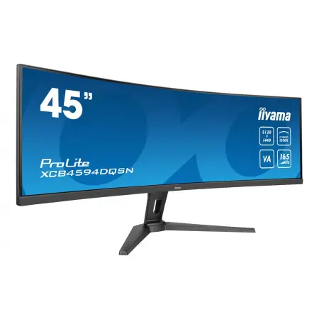 IIYAMA XCB4594DQSN-B1 44.5inch ETE VA DQHD 165Hz 450cd/m2 0.8ms MPRT USB-C Dock DP 2xHDMI KVM 3xUSB3.2 Speakers 13cm Height Adj. (P)