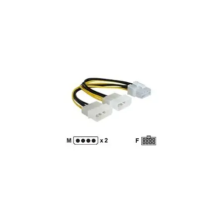 DELOCK 82397 Delock kabel rozdz. zasil 2xHDD/1xpci expr. 8pin