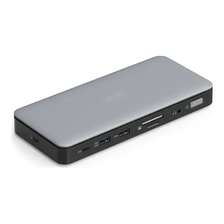 DIGITUS USB-C Docking Station 11-Port 2x HDMI 1x DP 2x USB-A 1x USB-C 1x RJ45 1x DC 1x Audio