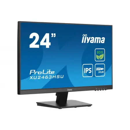 IIYAMA XU2463HSU-B1 23.8inch ETE IPS EyeComfort/EyeSafe 2.0 FHD 100Hz 250cd/m2 3ms HDMI DP GTG 2xUSB 3.2 Speakers FreeSync (P)