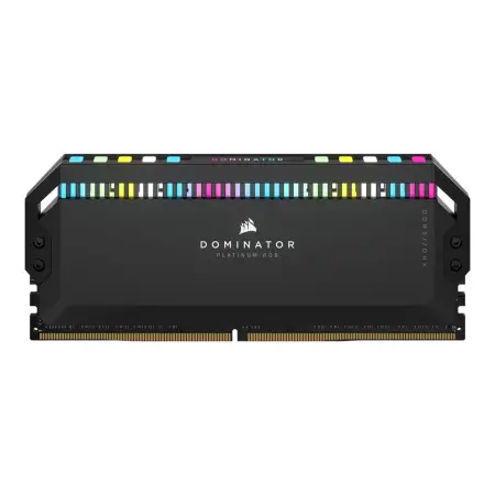 CORSAIR DOMINATOR PLATINUM RGB DDR5 32GB 2x16GB 6000MHz DIMM Unbuffered 36-38-38-76 OC PMIC XMP 3.0 DDR5 Black Heatspreader RGB LED