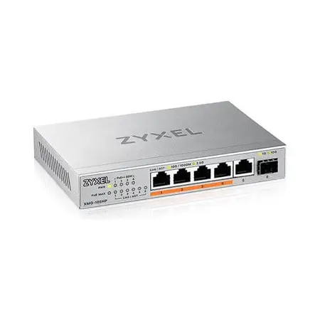 ZYXEL XMG-105 5 Ports 2 5G + 1 SFP+ 4 ports 70W total PoE++ Desktop MultiGig unmanaged Switch