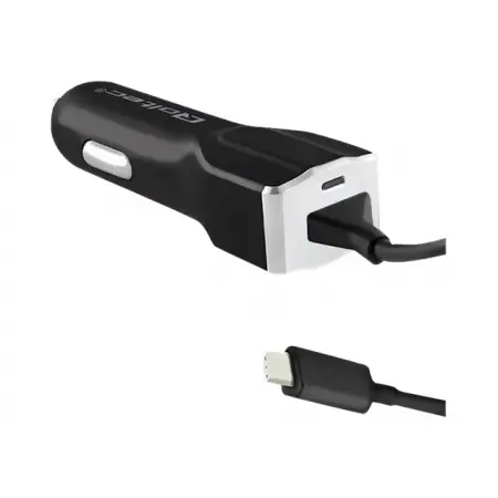 QOLTEC 50139 Qoltec Ładowarka samochodowa 12-24V 15W 5V 3A + kabel USB-C