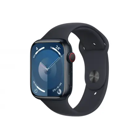 APPLE Watch Series 9 GPS + Cellular 45mm Midnight Aluminium Case with Midnight Sport Band - S/M