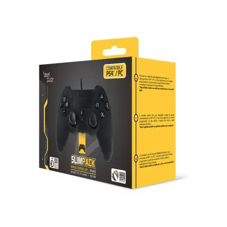 STEELPLAY Slim Pack Wired Controller Ebony Black Multi