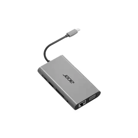 ACER 10in1 Mini Dock Type C dongle 3xUSB 3.0 1xHDMI 1xVGA 1xTypeC 1xSD 1xTF 1x1000M Ethernet 1xAudio (P)