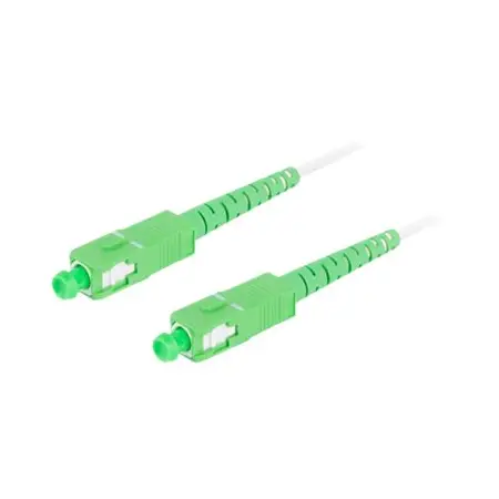 LANBERG fiber optic patchcord SM SC/APC-SC/APC simplex 15m LSZH g657a2 3.0mm white