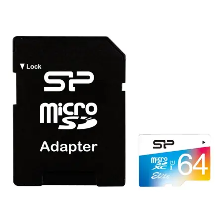 SILICON POWER Karta Pamięci Micro SDXC 64GB Class 1 Elite UHS-1 +Adapter