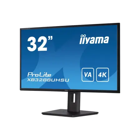 IIYAMA XB3288UHSU-B5 32inch VA 3840x2160 UHD 300cd/m2 3ms FreeSync Speakers DP 2xHDMI 2xUSB 3.0 15cm Height Adj. Stand (P)