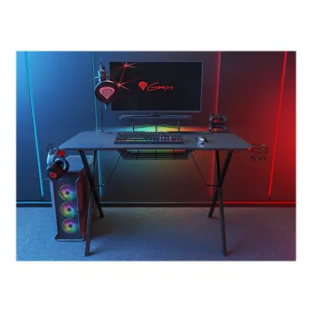 NATEC NDS-1550 Genesis biurko dla gracza HOLM 300 RGB Hub USB ładowarka indukcyjna