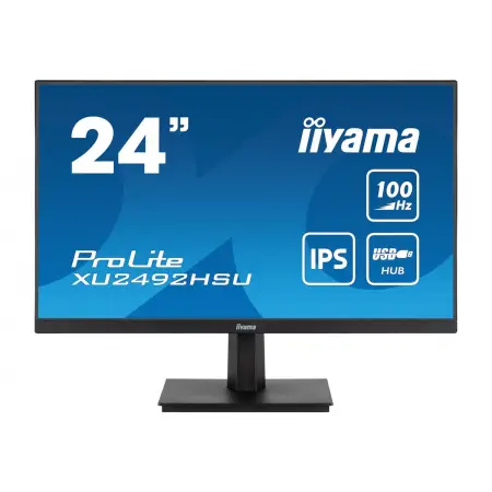 IIYAMA XU2492HSU-B6 24inch ETE IPS-panel FHD 100Hz 250cd/m2 0.4ms MPRT FreeSync HDMI DP Speakers USB-HUB (P)