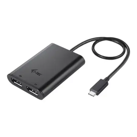 I-TEC USB-C Dual 4K/60Hz single 8K/30Hz DP Video Adapter 2x DP Port