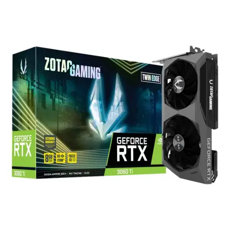 ZOTAC GAMING GEFORCE RTX 3060Ti Twin Edge 8GB GDDR6X 256bit 1665/19000 HDCP Three DP HDMI Premium Pack