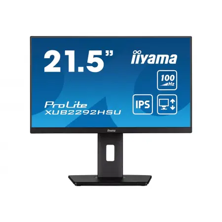 IIYAMA XUB2292HSU-B6 21.5inch ETE IPS FHD 100Hz 250cd/m2 0.4ms HDMI DP USB-HUB 4x3.2 Speakers (P)