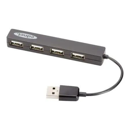 EDNET HUB/Koncentrator 4-portowy USB 2.0 HighSpeed czarny