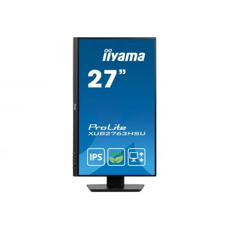 IIYAMA XUB2763HSU-B1 27inch ETE IPS FHD 100Hz 250cd/m2 3ms GTG HDMI DP 2xUSB 3.2 Speakers FreeSync FreeSync (P)