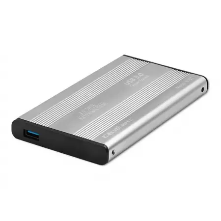 QOLTEC 51871 Obudowa / kieszeń do dysków HDD SSD 2.5cala SATA3 / USB 3.0 / Srebrny