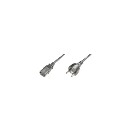 ASM AK-440110-012-S ASSMANN Kabel połączeniowy zasilający Typ Schuko prosty/IEC C13, M/Ż czarny 1,2m