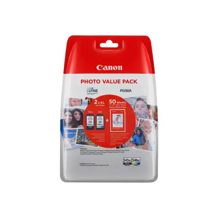 CANON Value Pack blister 4x6 Phot Paper GP-501 50sheets + XL Black & XL Colour Cartridges