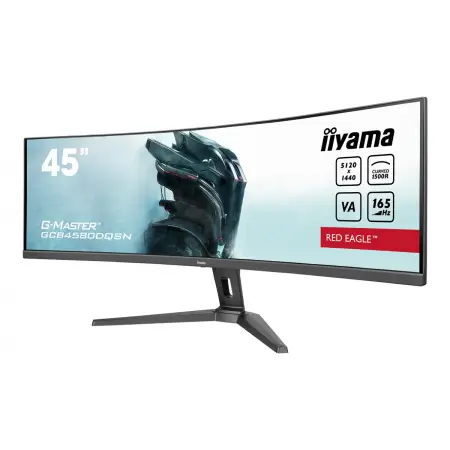 IIYAMA GCB4580DQSN-B1 44.5inch ETE VA DQHD Curved 1500R 165Hz 450cd/m2 0.8ms DP 2xHDMI USB-C Dock KVM 3xUSB 3.2 Speakers HDR400 (P)