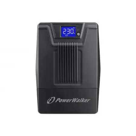 POWERWALKER UPS Line-Interactive 600VA 2x Schuko 230V RJ11/45 In/Out USB LCD