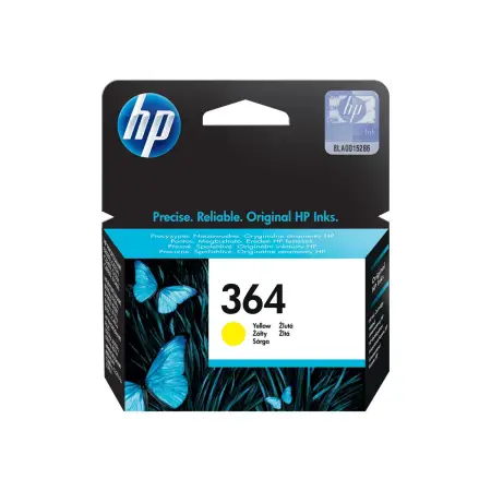 HP 364 original Ink cartridge CB320EE BA3 yellow standard capacity 3ml 300 pages 1-pack with Vivera Ink cartridge