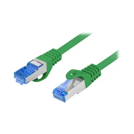 LANBERG patchcord cat.6A FTP LSZH CCA 15m green