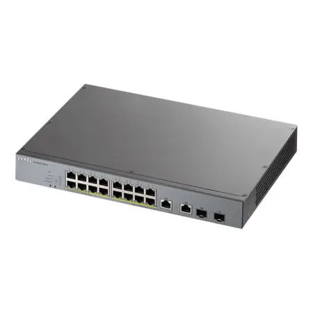 ZYXEL GS1350-18HP-EU0101F ZyXEL GS1350-18HP, 18 Port managed CCTV PoE switch, long range, 250W