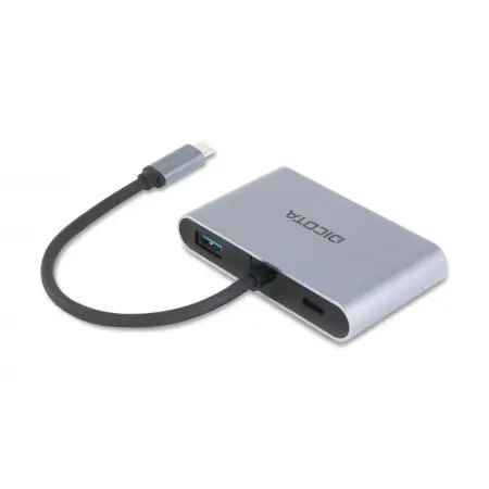 DICOTA USB-C Portable 5-in-1 Docking Station 4K HDMI/DP PD 100W