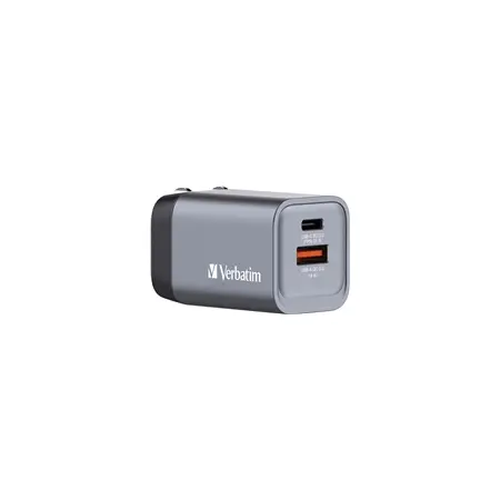 VERBATIM Charger GNC-35 GaN with 2 Port 35W USB A/C EU/UK/US