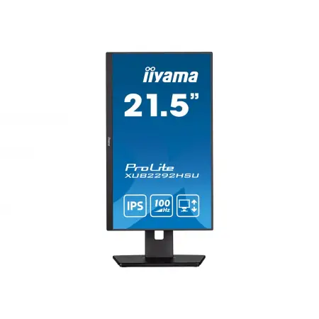 IIYAMA XUB2292HSU-B6 21.5inch ETE IPS FHD 100Hz 250cd/m2 0.4ms HDMI DP USB-HUB 4x3.2 Speakers (P)