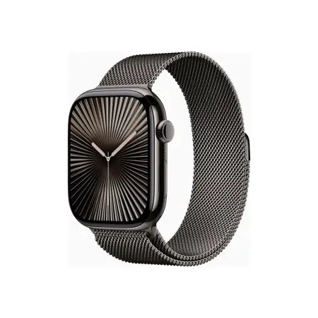 APPLE Watch Series 10 GPS + Cellular 46mm Slate Titanium Case with Slate Milanese Loop - S/M