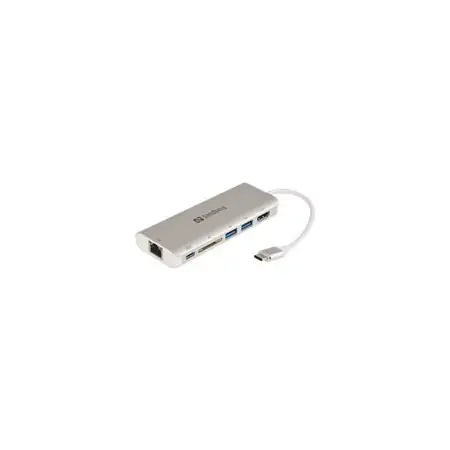 SANDBERG 136-18 Sandberg Stacja dokująca USB-C - HDMI+LAN+SD+USB, 61W