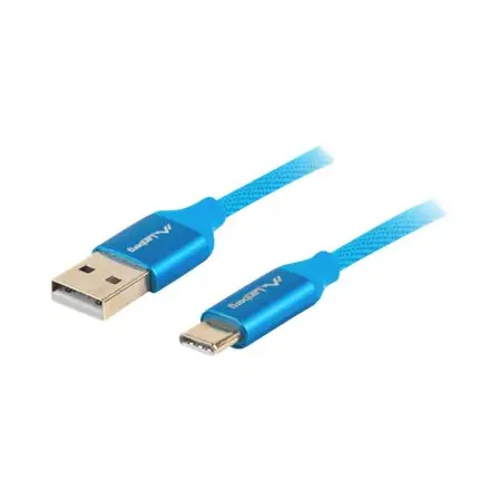 LANBERG CA-USBO-22CU-0010-BL Lanberg Kabel Premium Quck Charge 3.0 ,USB-C(M)->A(M) 1m Niebieski